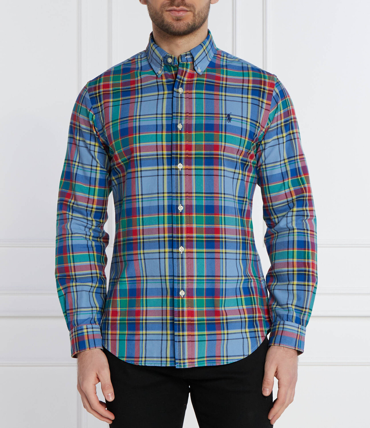 

Рубашка POLO RALPH LAUREN Custom fit, синий