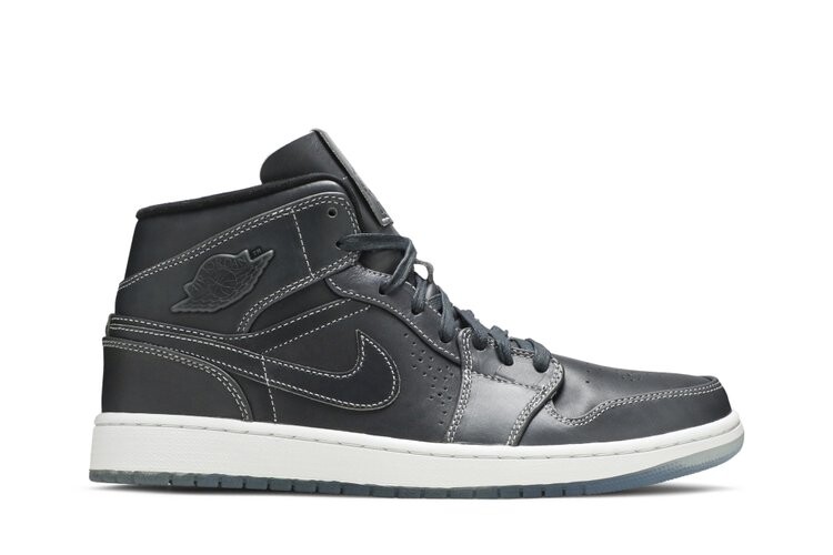 

Кроссовки Air Jordan 1 Mid Nouveau 'Wolf Grey', серый