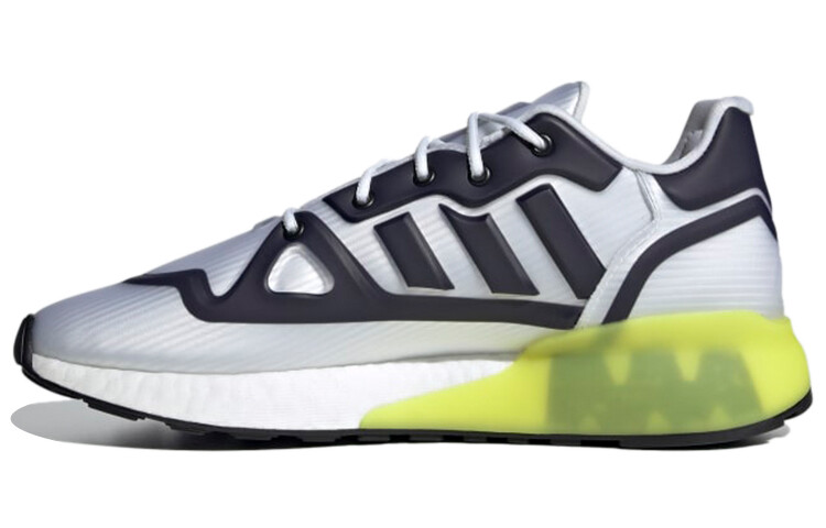 Adidas originals ZX 2K Boost Futureshell Белый кислотно-желтый
