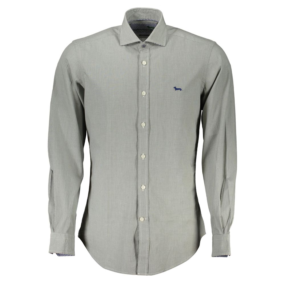 

Элегантная зеленая рубашка Slim Fit с длинным рукавом Harmont & Blaine
