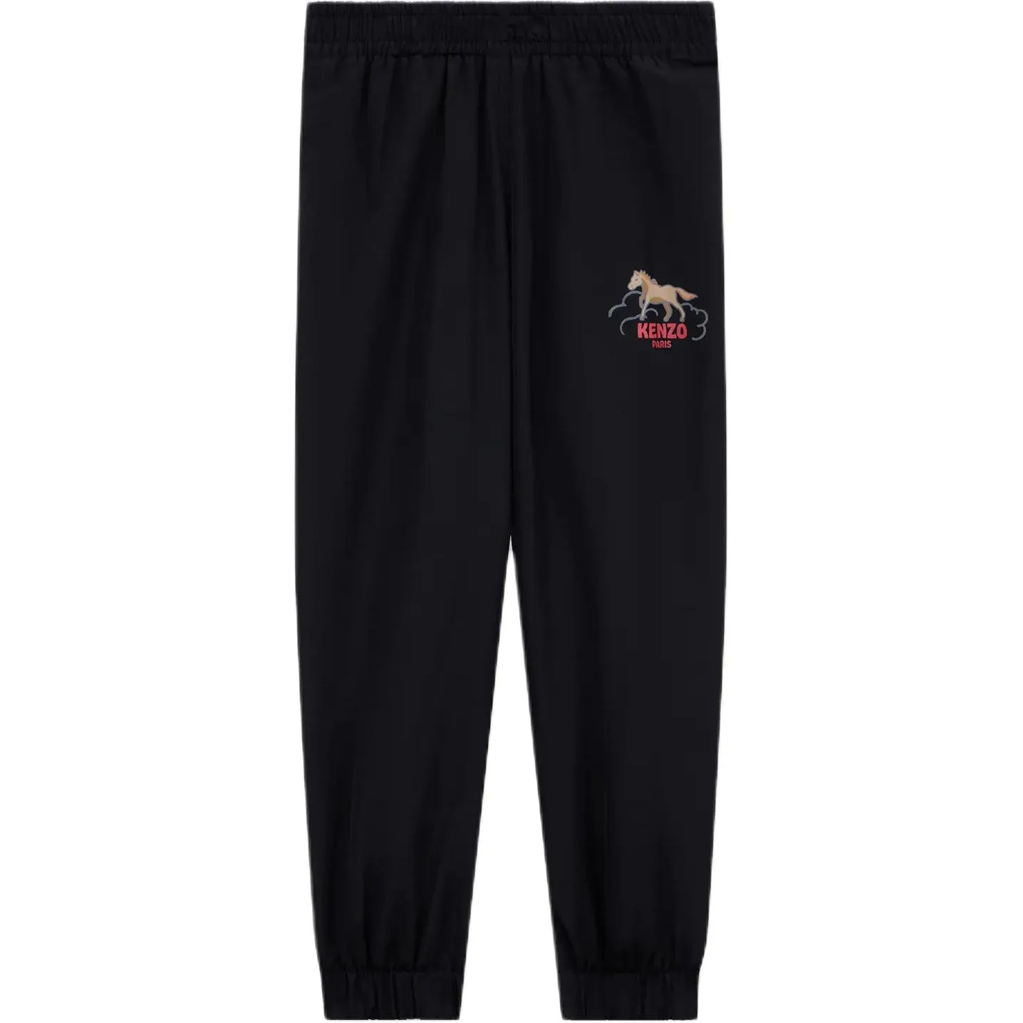 Детские вязаные спортивные штаны SS26 KENZO, черный