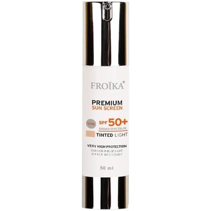 Солнцезащитный крем премиум-класса Froika SPF50+ с оттенком Light 50 мл Fotopharmacy