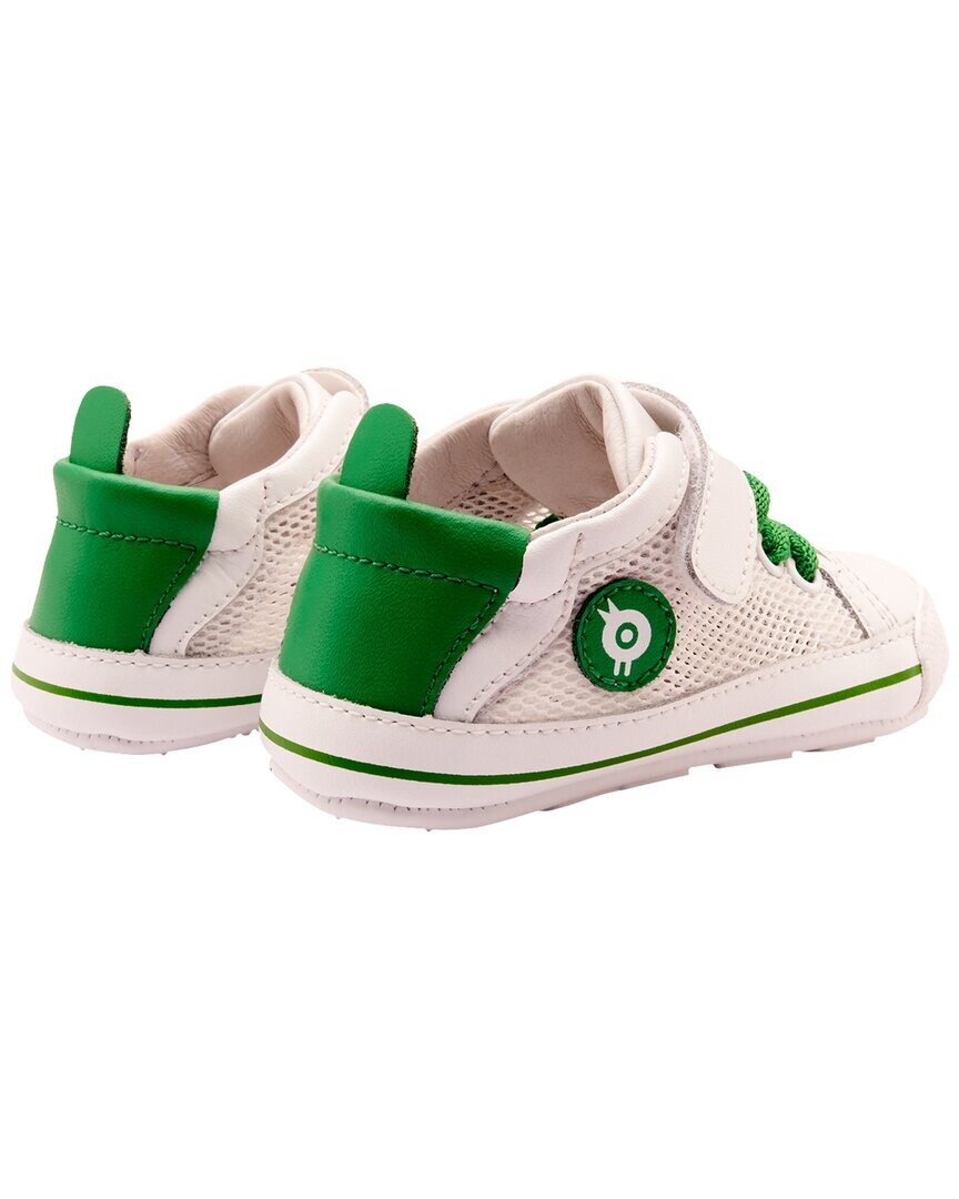 

Кроссовки из кожи и сетки со старой подошвой Baby Mesh Old Soles, белый