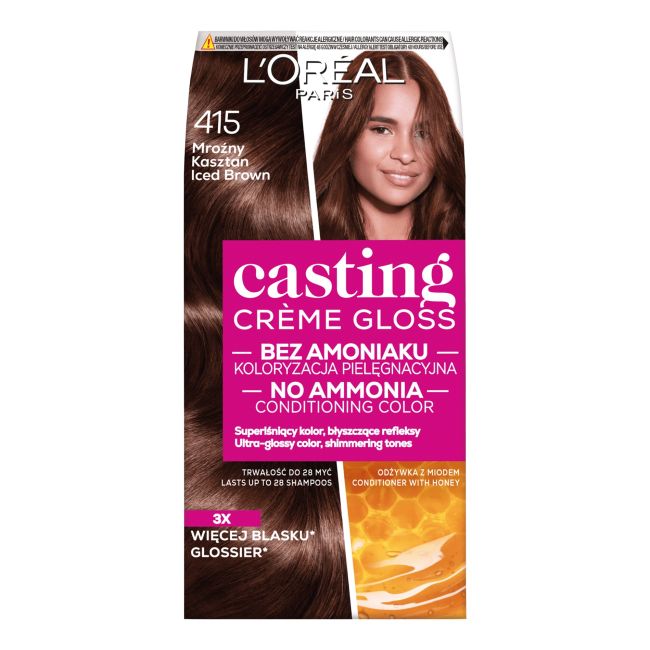 

L'Oreal кастинг краска для волос L'oreal Paris, цвет 415 iced brown