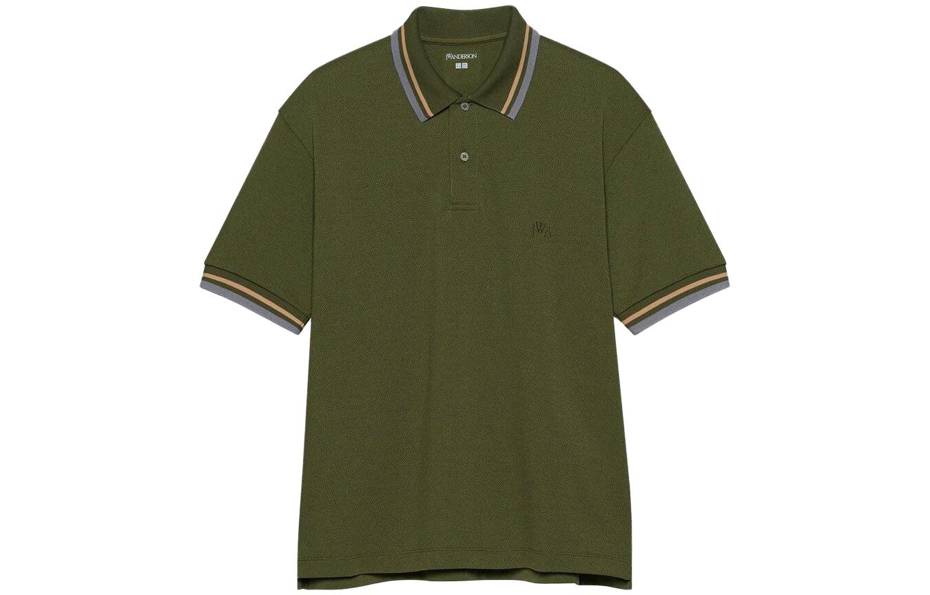 

Jw Anderson X Jw Anderson Co Branded Series Поло для мужских темно-оливковый UNIQLO
