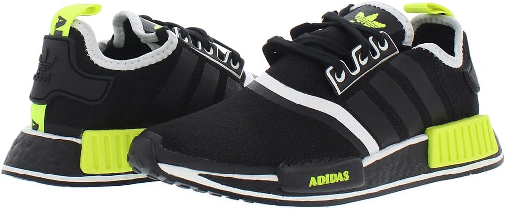 Кроссовки adidas NMDV3 для мальчиков, черный/желтый — фото 2