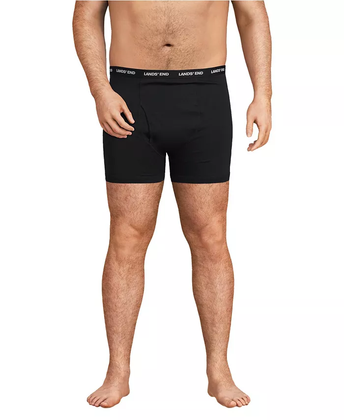 

Мужские боксеры-слипы Big 3 Pack из трикотажа Lands' End, черный