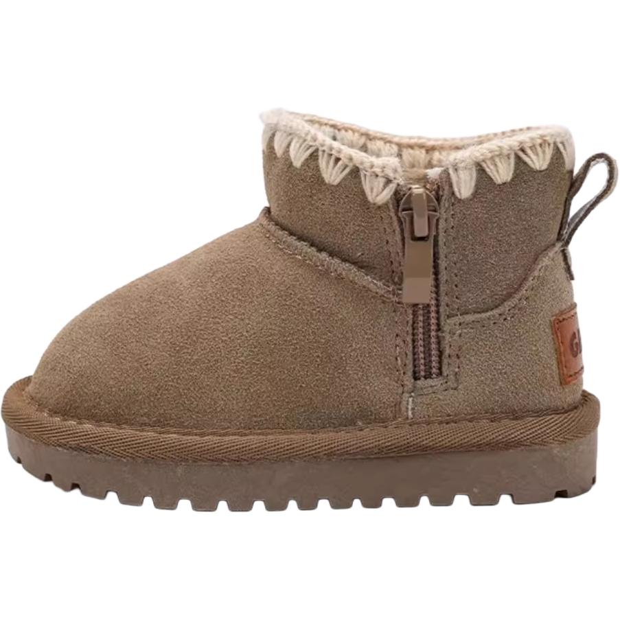 

Детские противоударные нескользящие высокие ботинки для детей от 3 до 7 лет QINUOSHU, коричневый