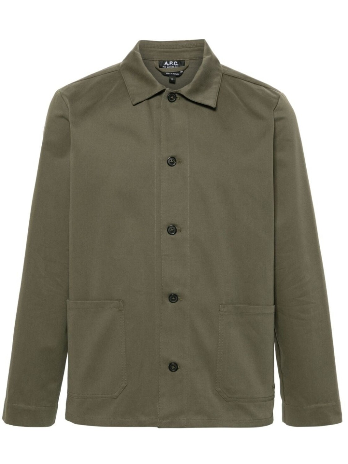 

A.P.C. твиловая куртка-рубашка, зеленый