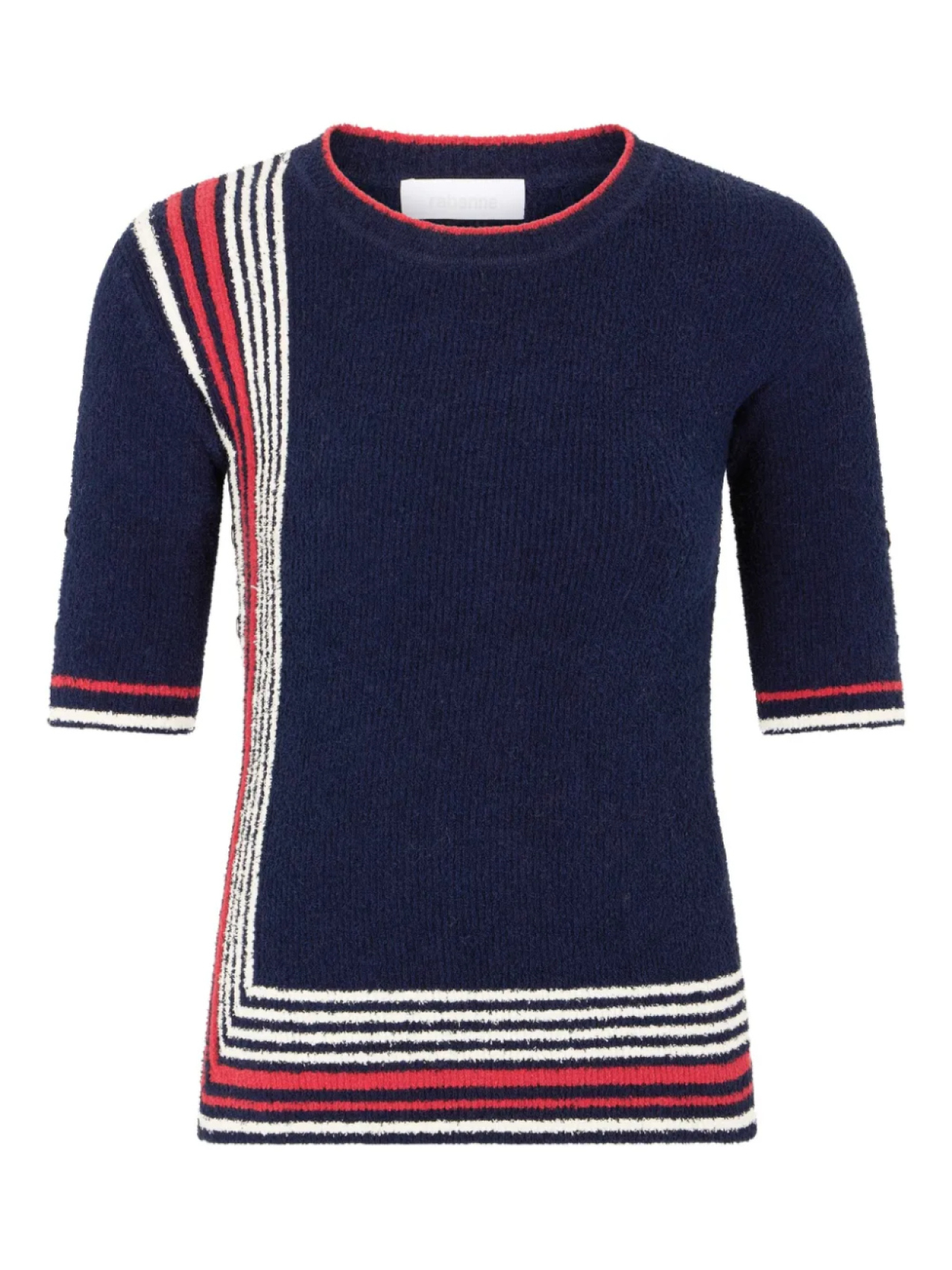 

Футболка Rabanne striped knitted top, синий