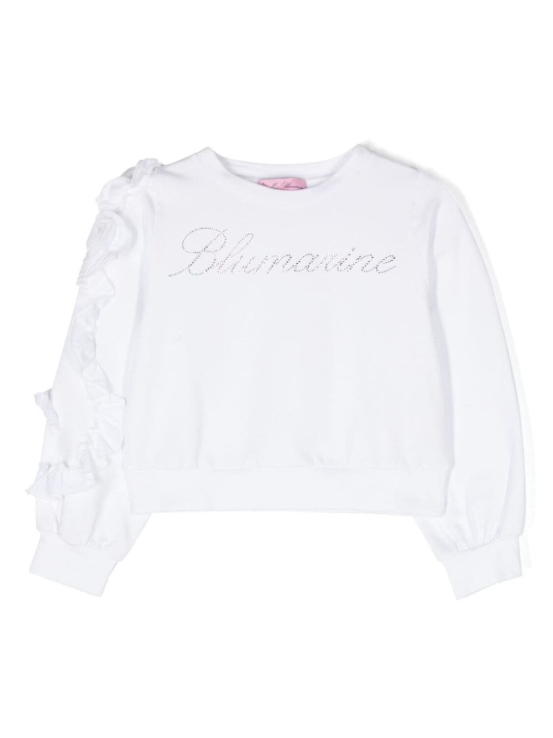 

Miss Blumarine толстовка со стразами, белый