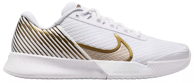 

Мужские кроссовки для тенниса премиум-класса NikeCourt Air Zoom Vapor Pro 2 с твердым покрытием, белый/золотой