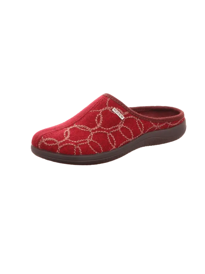 

Тапочки ROHDE Winter Pantoffel Textil Bari, цвет weinrot