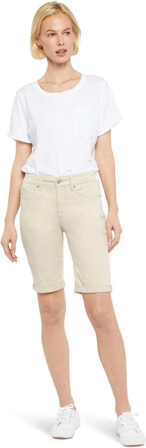 

Шорты NYDJ Petite Briella Shorts Roll Cuff in Feather, цвет Feather