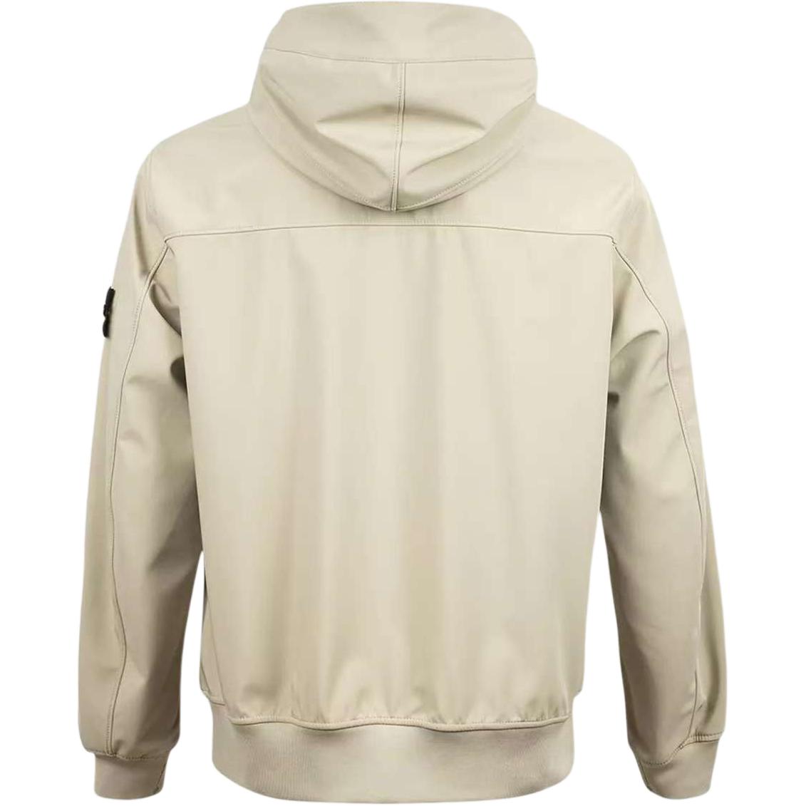 STONE ISLAND Куртка с капюшоном и нашивкой с логотипом, Beige — фото 3