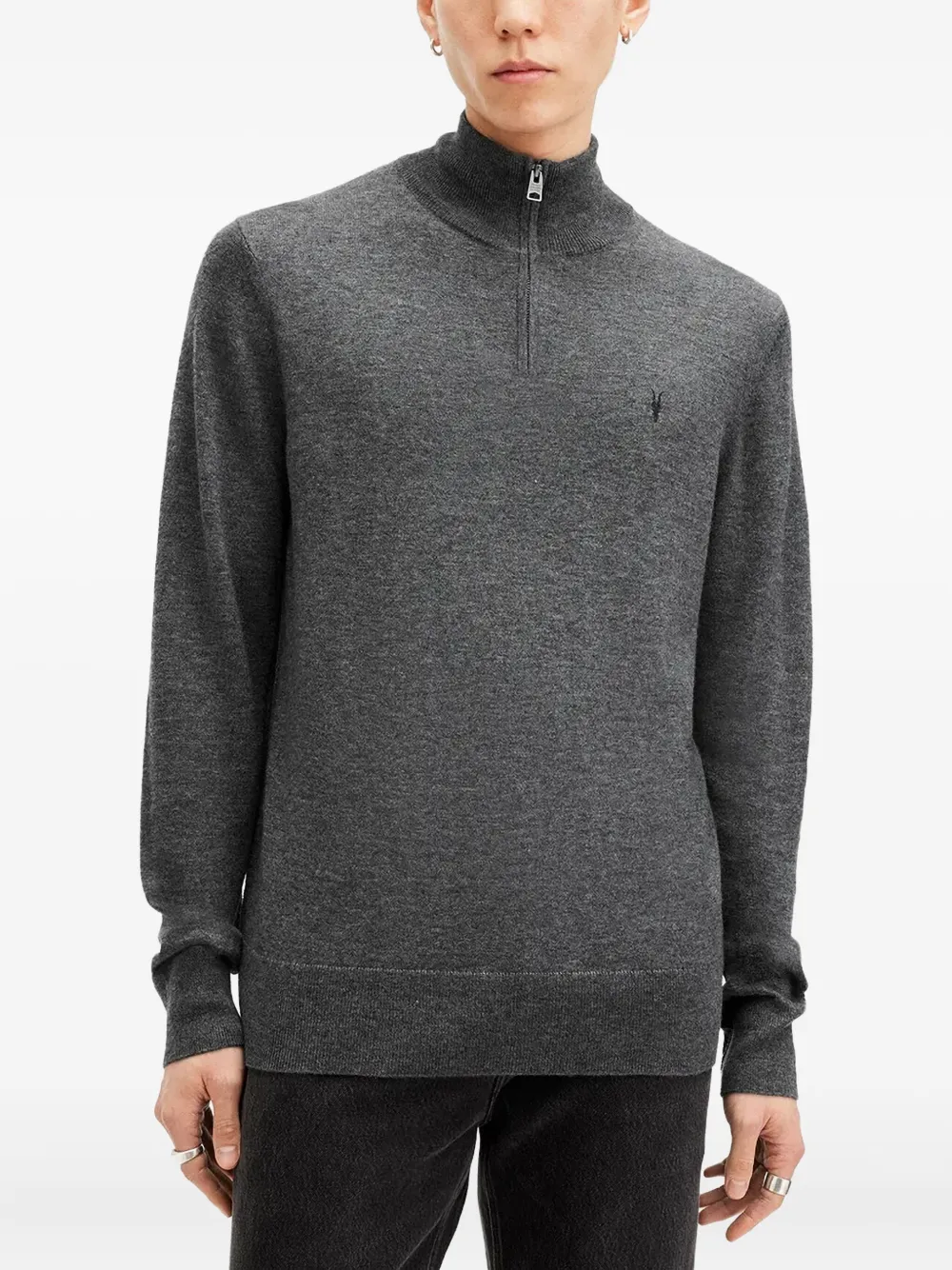 

Джемпер из шерстяной смеси AllSaints, серый