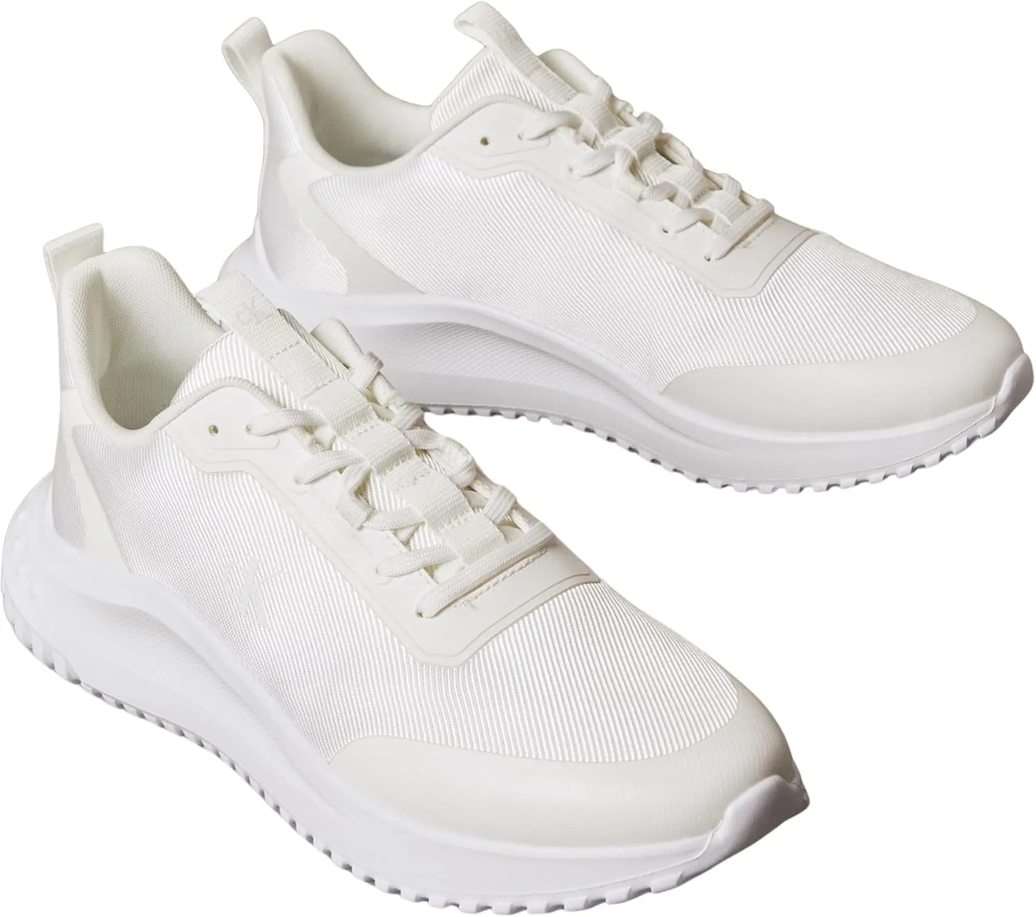 Мужские низкие кроссовки Calvin Klein Eva Runner на шнуровке Mat Mix Ym0ym01442, белый — фото 3
