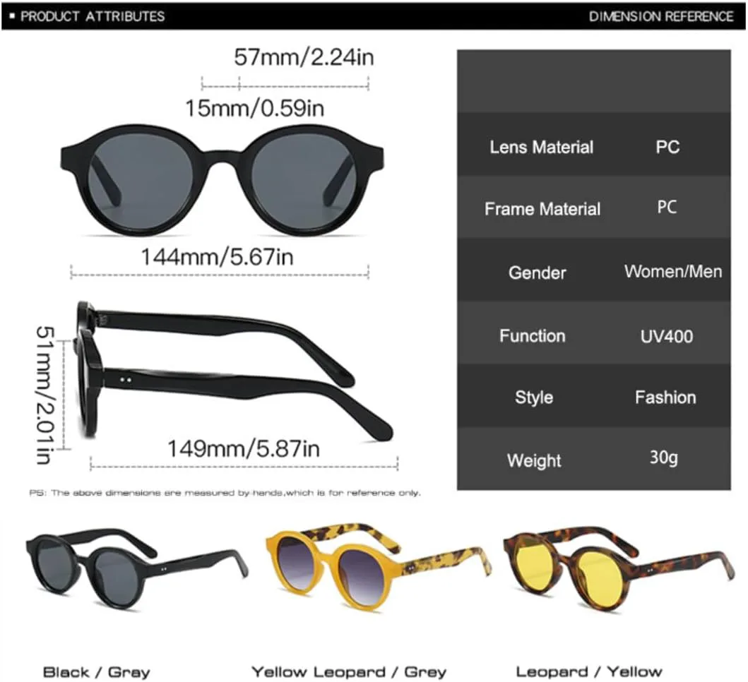 

Ретро круглые солнцезащитные очки для женщин и мужчин, градиентная защита от УФ-излучения UV400, конфетные цвета, модные заклепки, панк UATXTAU, Black Blue Gradient