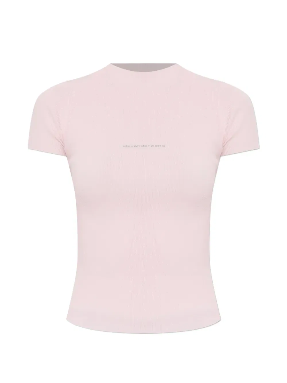 Футболка в рубчик Alexander Wang, розовый