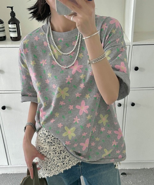 

Футболка для девочек, поп-арт, бренд HOOK, светло-серый