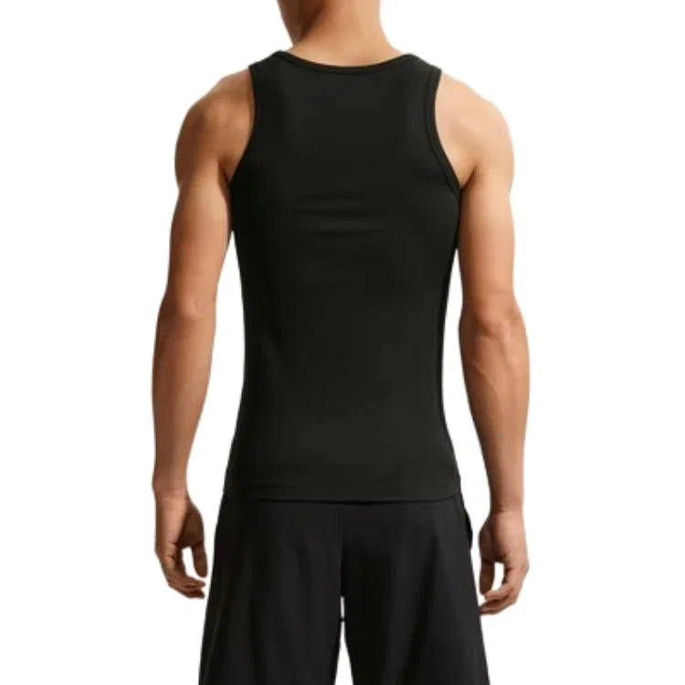 Быстросохнущая майка Nike Dri Fit Quick Dry Tank Tops черно-белая — фото 3