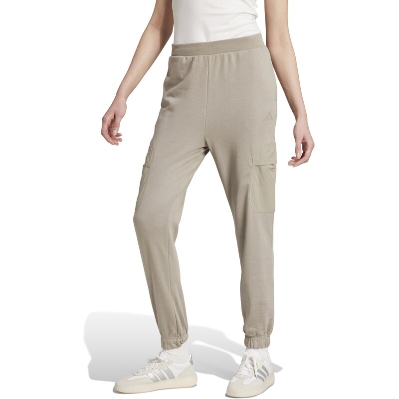 Брюки из комбинированного материала City Escape Adidas, цвет putbei — фото 2