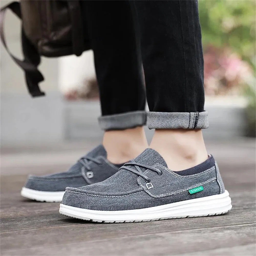 Мокасины кожаные Men's Lace Up Canvas Loafers Moc Toe Casual Walking Shoes Lightweight Low Top Comfort Shoes, хаки Adhdyuud — фото 2