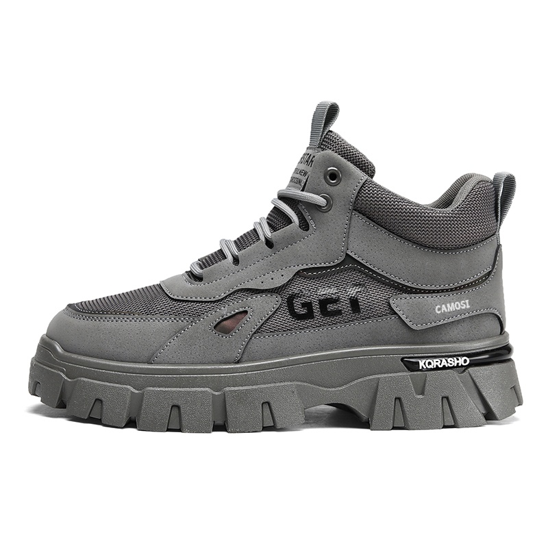 

CAMOSI Мужские ботинки Martin черно-серо-хаки в сером цвете, цвет Gray