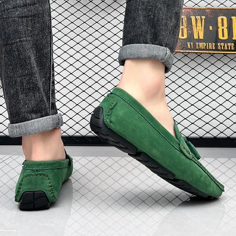 Лоферы с кисточкой из замши Mens, Loafers Penny Loafers, зеленый PUGHGAETZF — фото 2