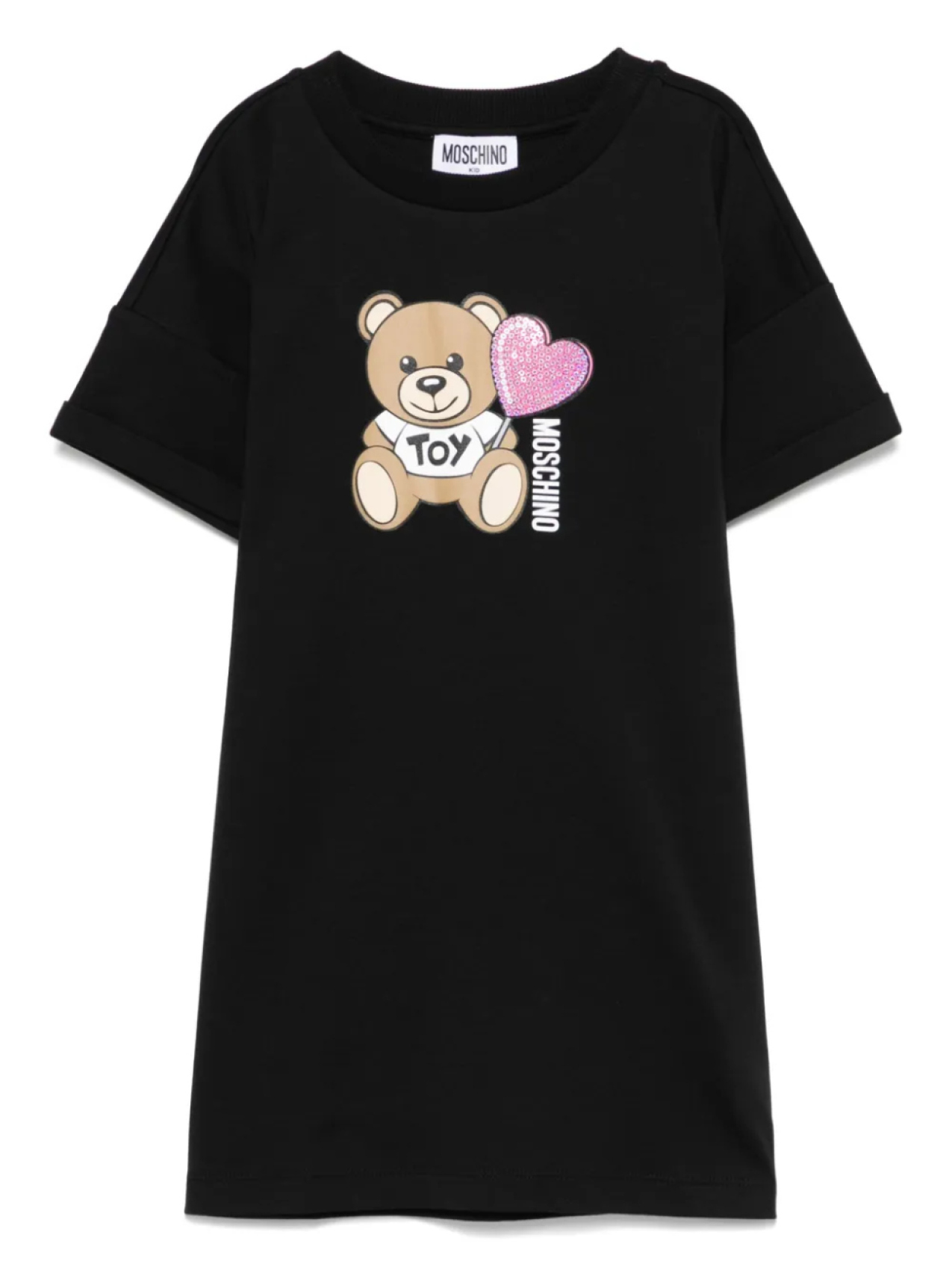 

Платье Moschino Kids Teddy Bear, черный