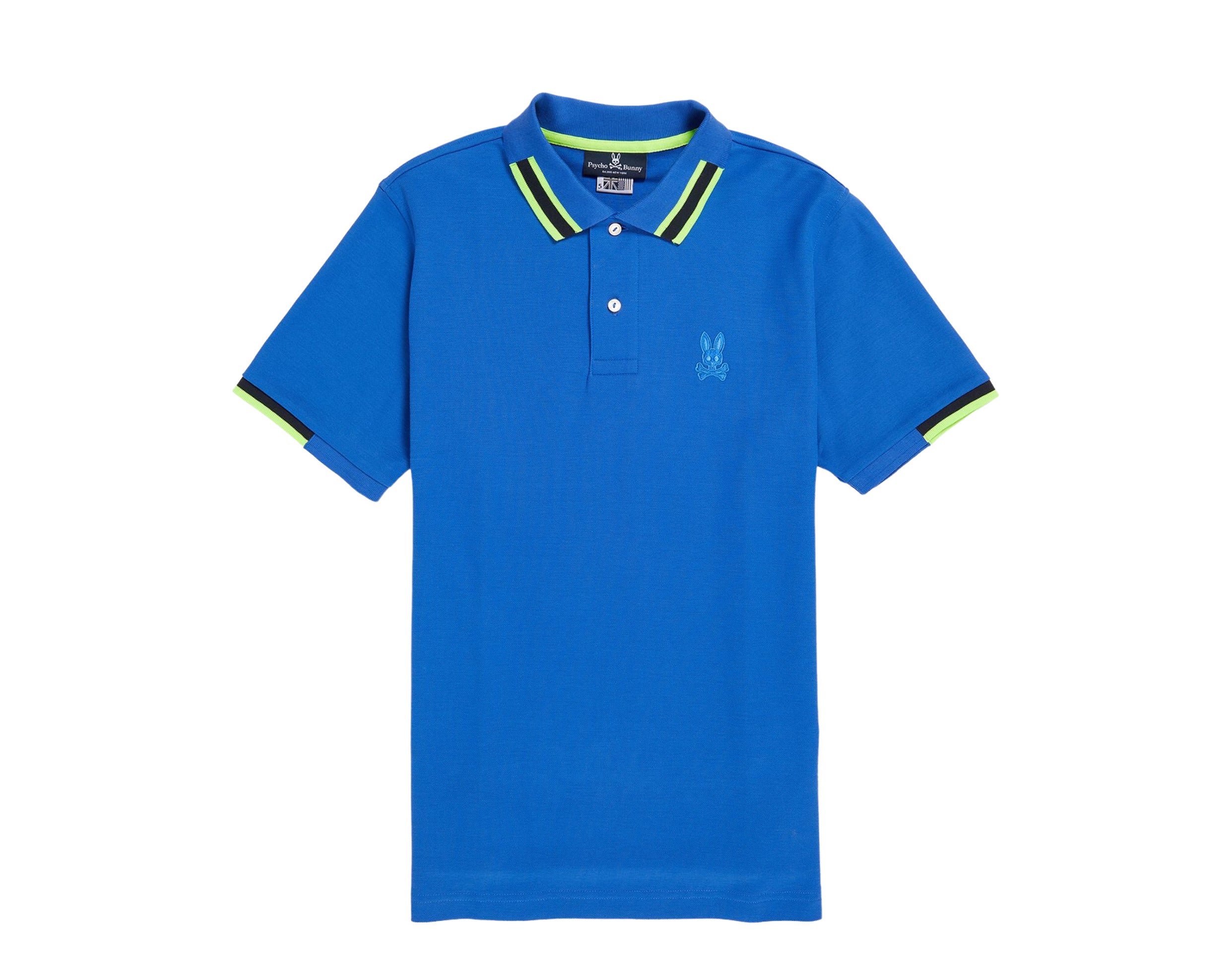 

Рубашка мужская Psycho Bunny Stanton Polo ярко-синего цвета B6K941U1PC-BROY