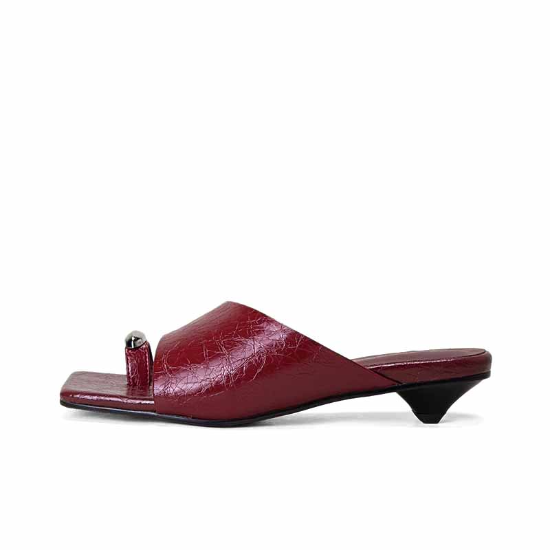 SHOEMAKER QUEEN Женские устойчивые к истиранию слайдеры Бордо, цвет Burgundy