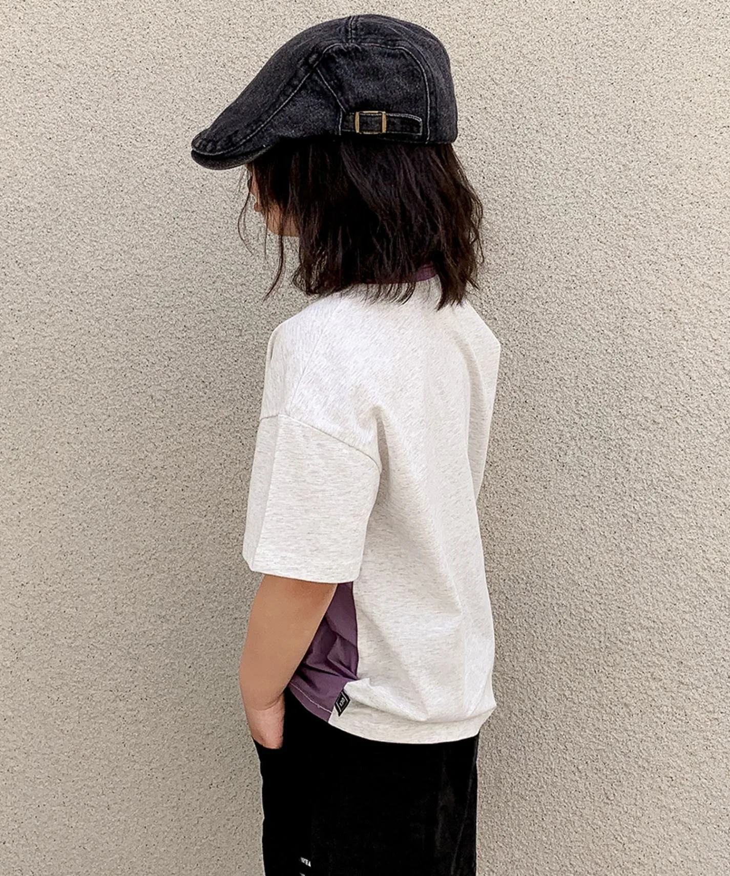 Детская футболка с цифрами и цветовой гаммой [aimoha-KIDS-] Aimoha Kids, Light gray — фото 4