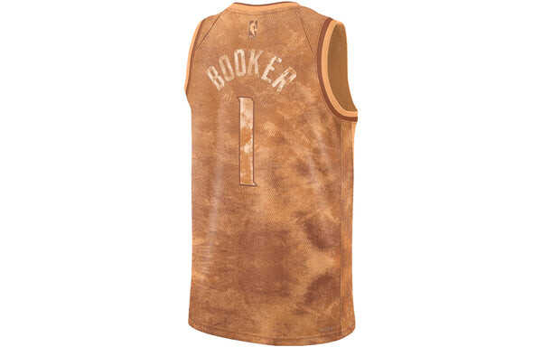 Майка Nike x NBA Dri-FIT Devin Booker Phoenix Suns Swingman Jersey 'Brown', коричневый — фото 2