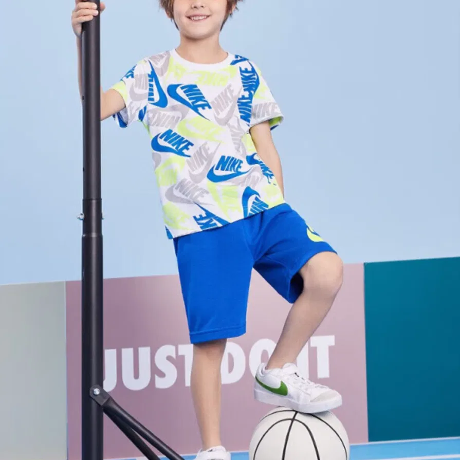 Детский комплект из футболки и шорт Nike Game Royal Blue — фото 4