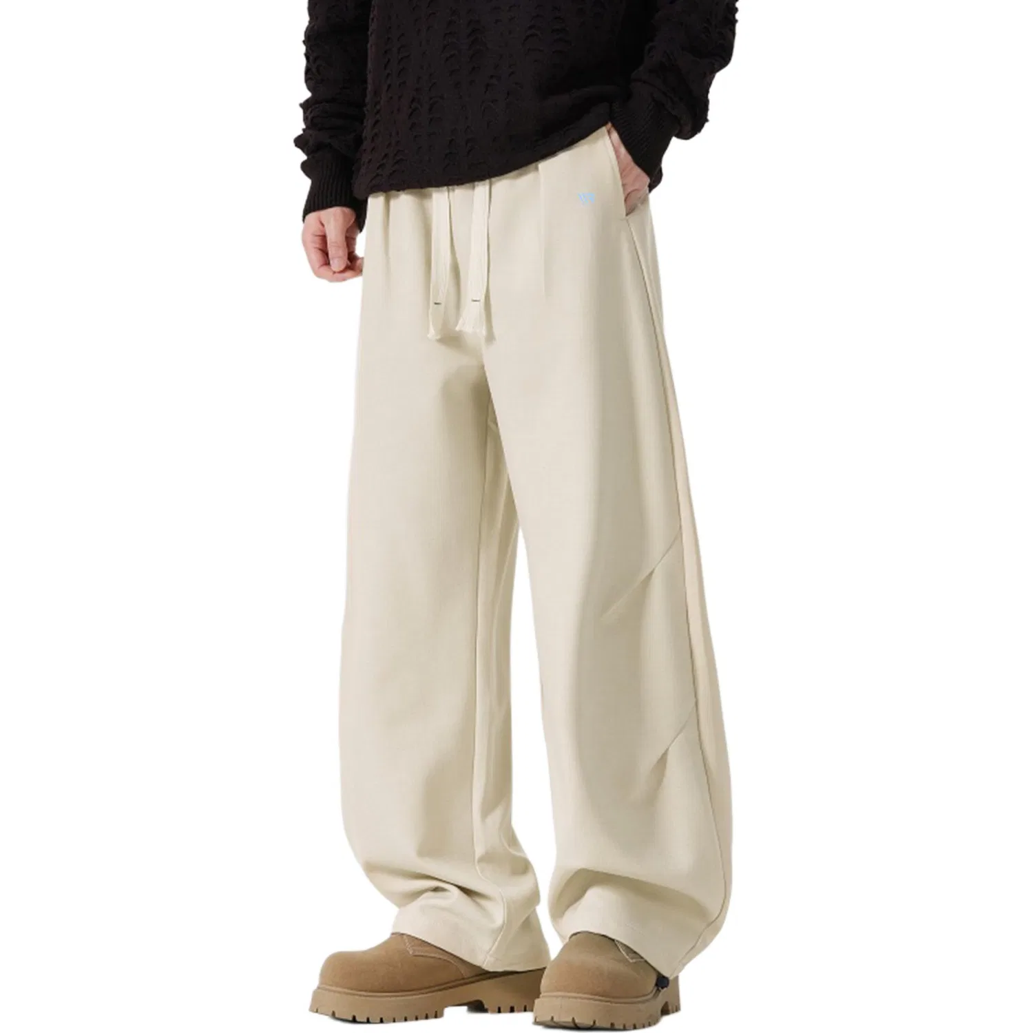 Женские Casual брюки свободного кроя Wide Leg, Light Khaki (DIY Badge), WARRIOR