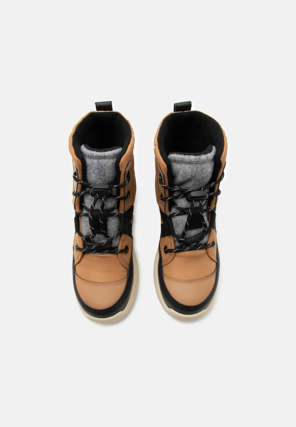 Детские унисекс ботинки Whitney III Mid WP - зимние ботинки Sorel, Tawny Buff/Bleached Ceramic — фото 4