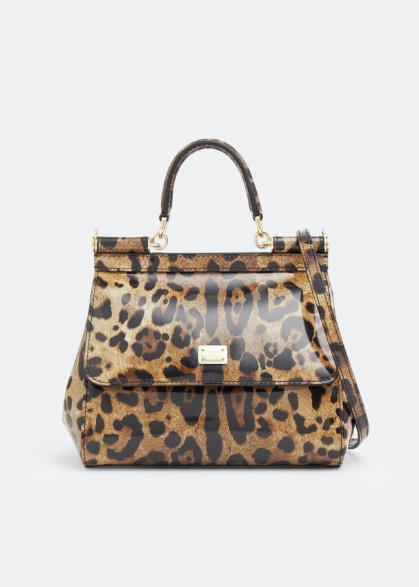 

Сумка DOLCE&GABBANA Kim Sicily small top-handle bag, животный принт