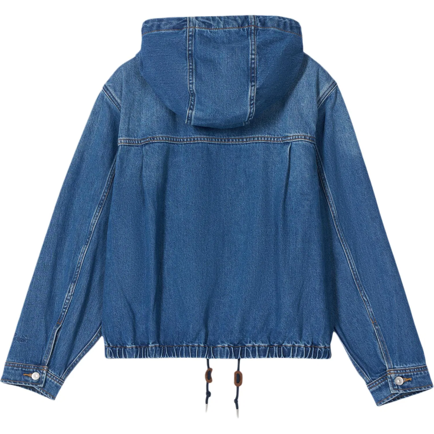 Женская джинсовая куртка с капюшоном, прямой крой Medium Blue, Levis, Medium Blue — фото 3