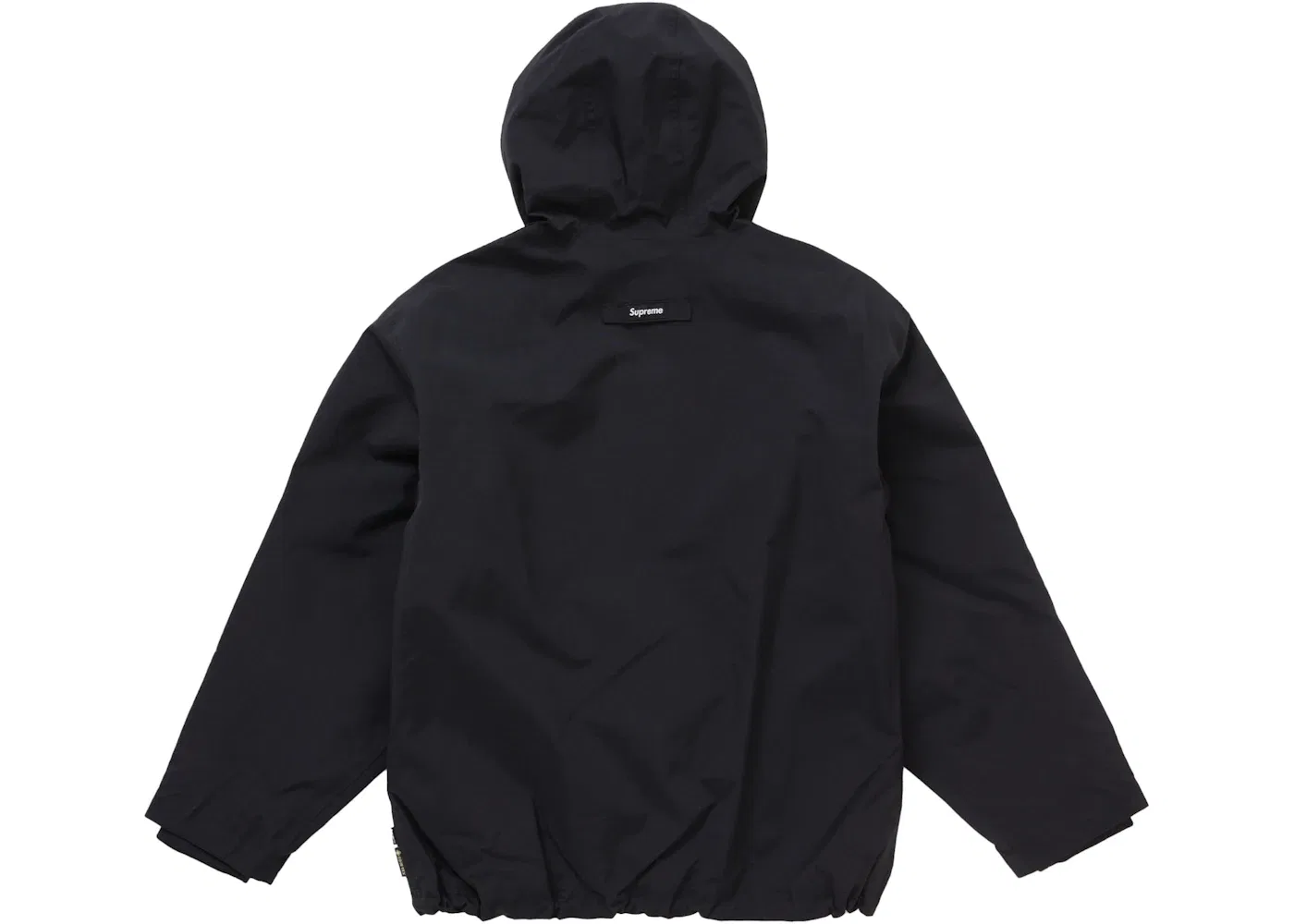 Мужская куртка с капюшоном и принтом Supreme GORE-TEX Stripe Hooded Jacket, Black — фото 3