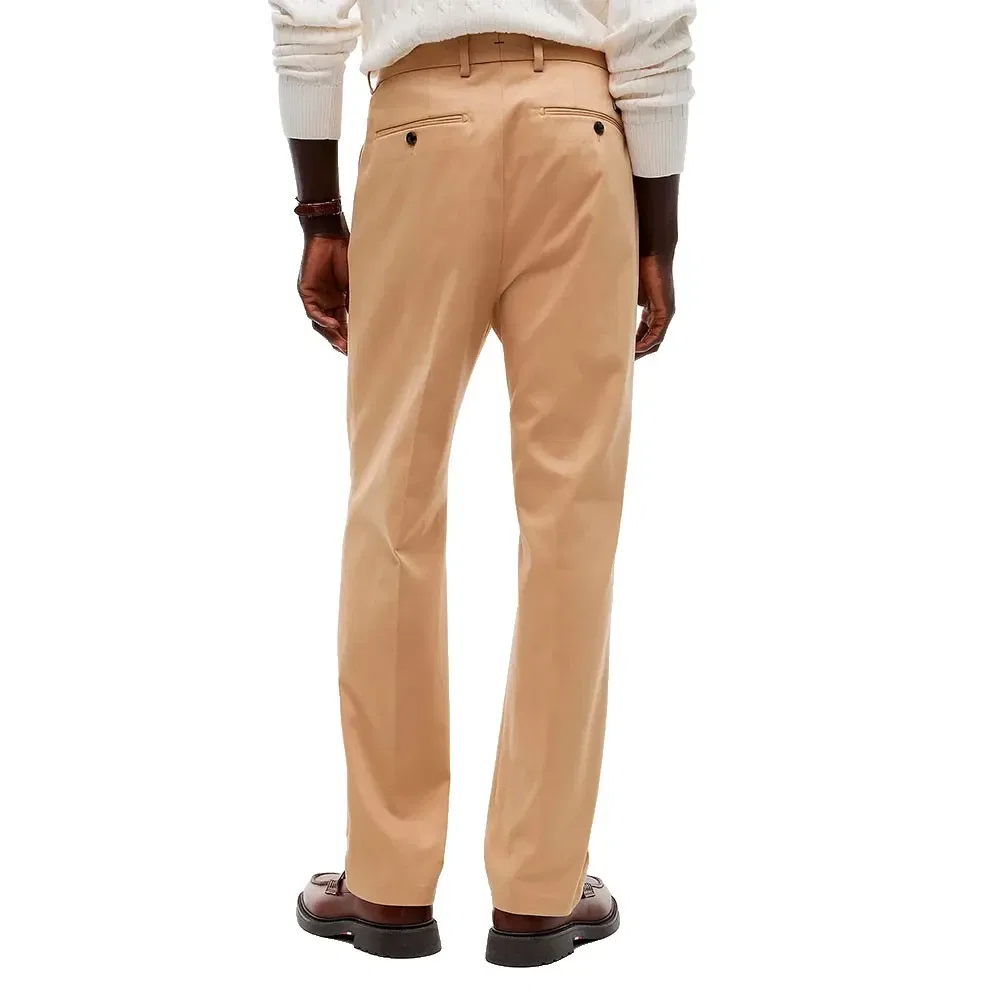 Мужские классические брюки с зауженным силуэтом Tommy hilfiger, Brown — фото 2