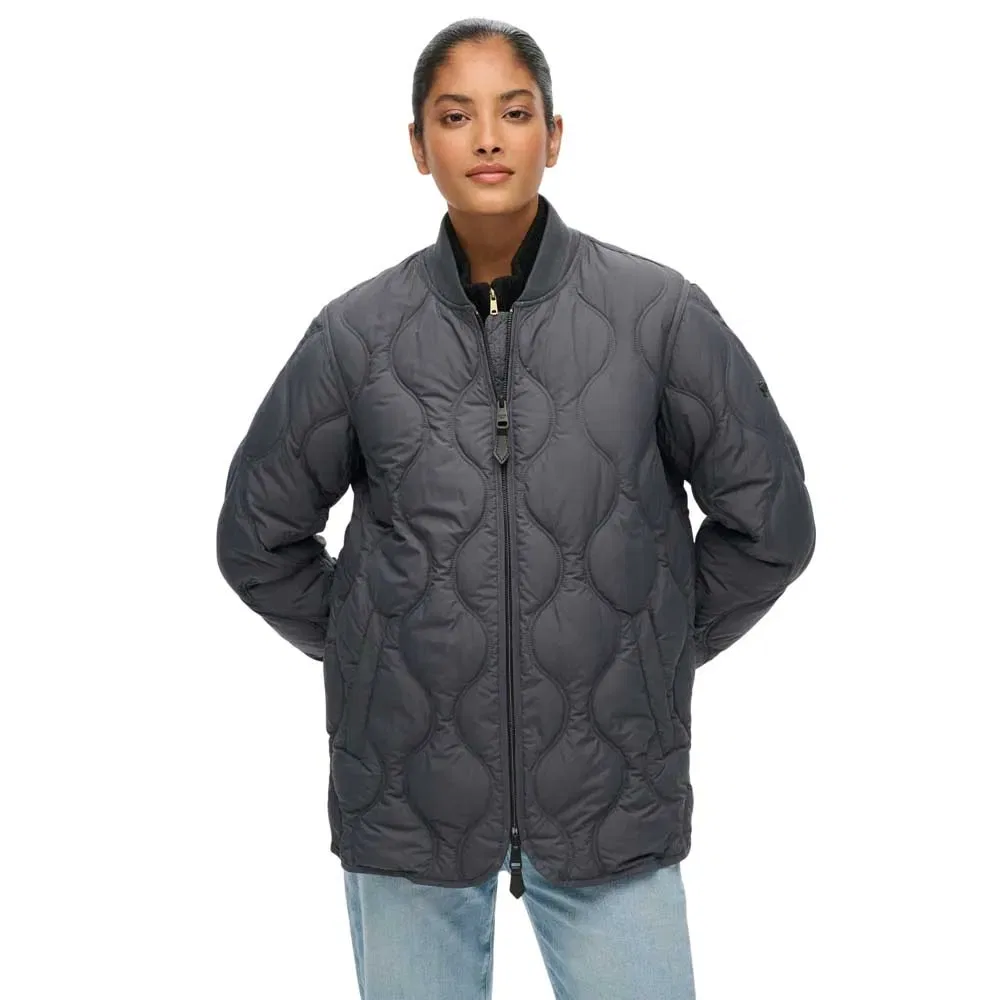 Куртка утепленная стеганая Superdry, серый