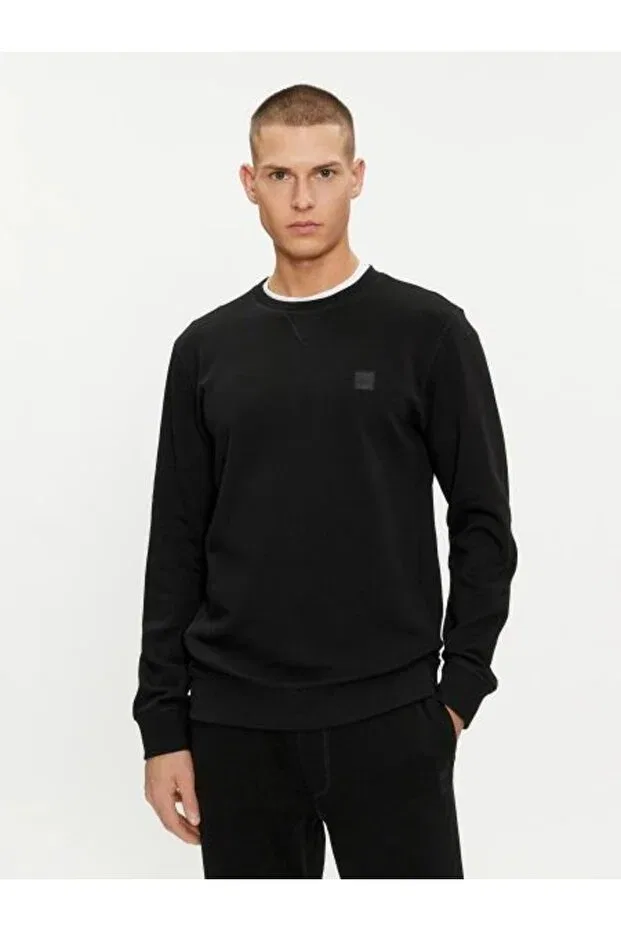 Мужские свитшот хлопковый Boss, Black