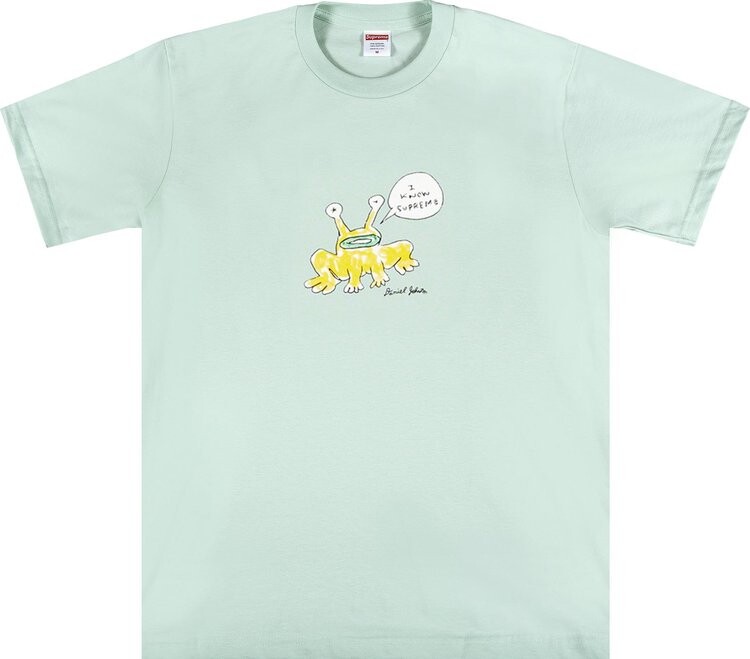 

Футболка Supreme x Daniel Johnston Frog Tee 'Light Teal', бирюзовый, Зеленый, Футболка Supreme x Daniel Johnston Frog Tee 'Light Teal', бирюзовый