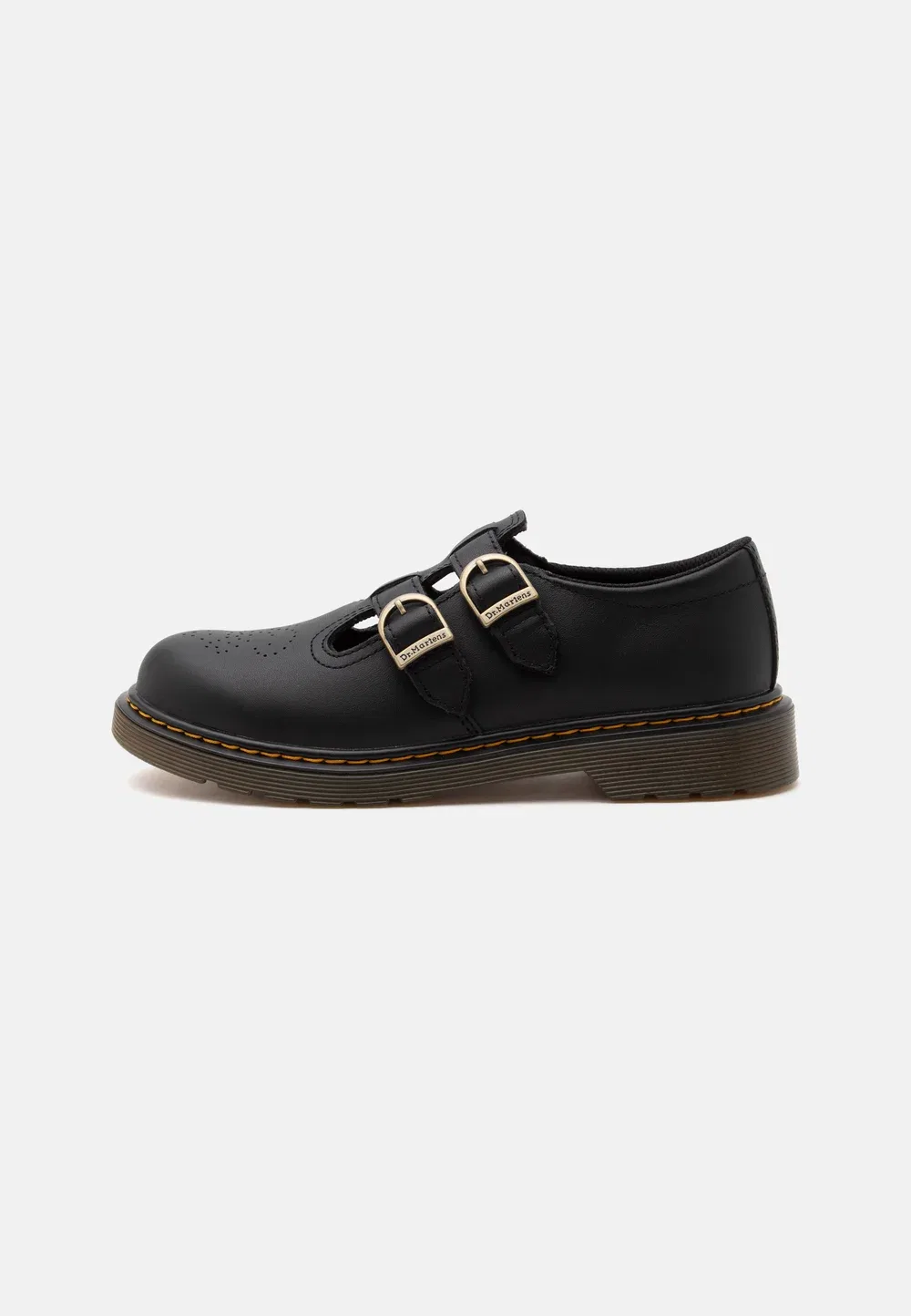 Туфли Dr. Martens 8065 унисекс без шнурков, с пряжкой, черные