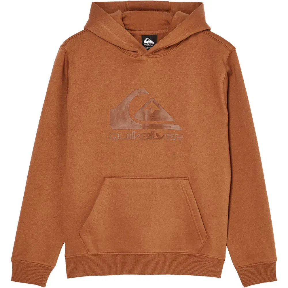 Детское худи для мальчиков с принтом Quiksilver Comp Logo, Brown