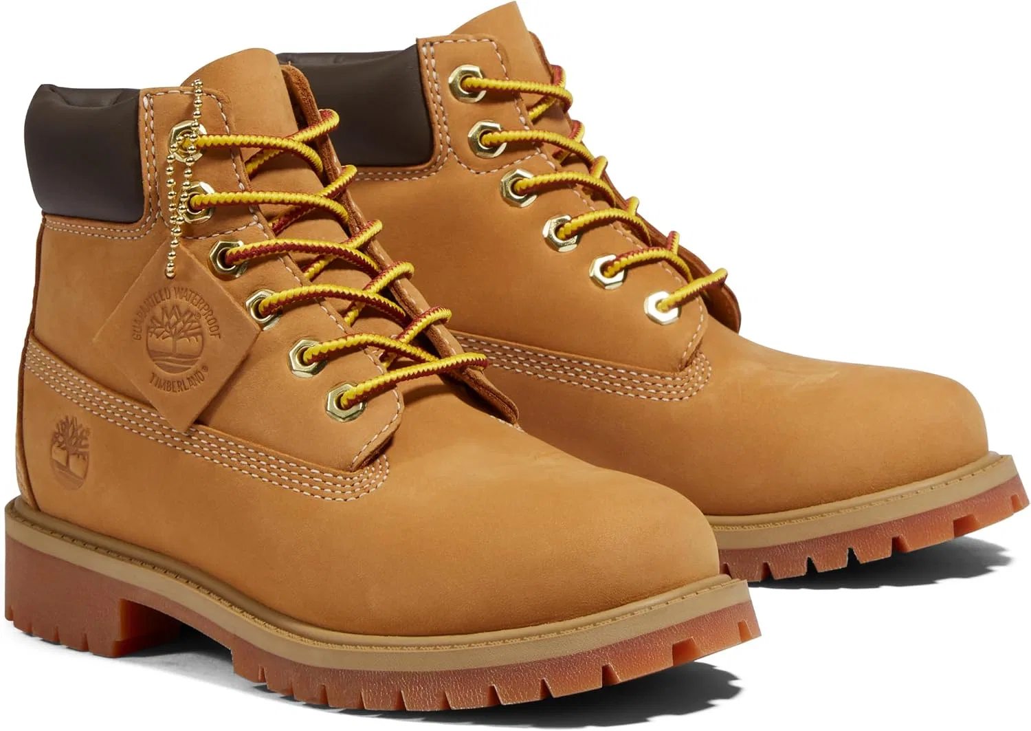 Детские ботинки для девочек водонепроницаемые Premium 6 Inch Timberland, Wheat — фото 2