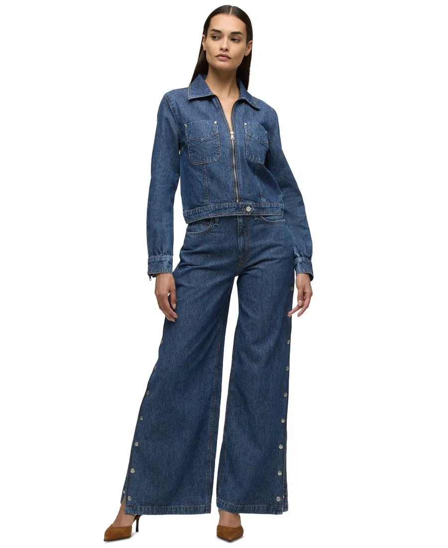 Джинсы с высокой посадкой и широкими штанинами James Hudson Jeans, Bedford Co — фото 2