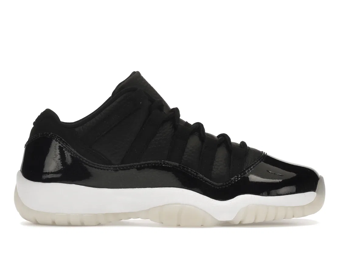 Детские кроссовки с низким верхом Jordan 11 Retro Low 72 10 Jordan, Black/White/Sail/Gym Red