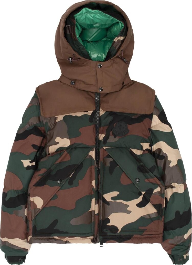 

Пуховик Moncler Cavet Camo Puffer Jacket 'Camo', разноцветный